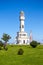 Batumi lighthouse on the Batumi Seafront Promenade in the sunny