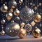 Bauble constellation arrange festive christmas wallpaper