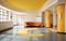 Bauhaus Interior design in minamalist yellow color