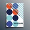 Bauhaus retro geometric shapes design for flyer, poster, brochure cover, typography or other printing products. Vector