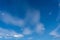 bautiful blue sky with some cumuls and cirrocumulus clouds