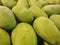Bautiful green mangoes look sweet