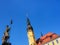 Bautzen, Saxony, Germany: town hall and market fountain