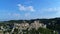 Baux-de-Provence village in Bouches-du-RhÃ´ne in France from the sky