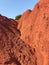 Bauxite cave and canyon landmark in Otranto, Puglia, Italy