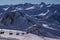 Bavarian alps mountain top in winter ski lift