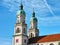 Bavarian basilica and steeples