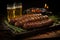 Bavarian beer feast, Grilled sausages with rosemary, perfect beer pairing