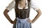 Bavarian girl wearing Oktoberfest Dirndl cloth