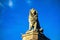 Bavarian Lion sculpture in harbor, Lindau