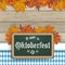 Bavarian Oktoberfest Blackboard Foliage