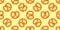 Bavarian pretzel seamless pattern on isolated background. Vector cartoon illustration.