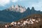 Bavella mountains and Zonza village, Corsica island, France