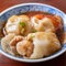 Bawan Ba wan, Taiwanese meatball delicacy, delicious street food, steamed starch wrapped round shaped dumpling with pork inside
