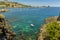 The bay of Acicastello, Sicily viewed from the Norman castle