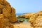 Bay with blue water in Ras Muhammad National Park in Egypt