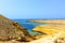 Bay with blue water in Ras Muhammad National Park in Egypt