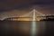 Bay Bridge`s Eastern Span Replacement at Night