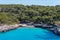 Bay of Cala Mondrago - beautiful beach and coast of Mallorca