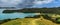 Bay of Islands, New Zealand: Panoramic view of Urupukapuka Island