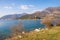 Bay of Kotor Adriatic Sea near Verige Strait on a sunny winte