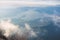 The Bay of Kotor, Beautiful aerial view of Boka Kotorska, with Kotor, Herceg Novi and Tivat municipalities in a sunny day,