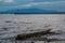 Bay and Pier Beyond Rocky Beach