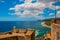 Bay of Santiago de Cuba as seen from the Castillo del Morro. Santiago de Cuba, Cuba