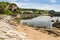 A bay and the shoreline at Ballintoy, county Antrim, Northern Ireland