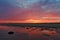 Bay of Sienne sunrise in Cotentin coast