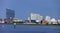 Bay view of the Atlantic City, New Jersey