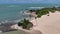 Bay water at Genipabu Beach at Rio Grande do Norte. Brazil Northeast.