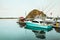 Bay of Water. Sailing Boats, Reflections in Water, and Morro Rock in Background. Morro Bay Harbor, California