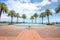 Bayfront Center Fountain With St. Petersburg Marina In The Backdrop