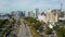 Bayfront Drive Sarasota Florida shot with aerial drone