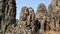 Bayon - ancient Khmer temple in Angkor Thom temple complex in Cambodia