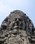 Bayon is remarkable for the 216 serene and smiling stone faces on the many towers jutting out from the high terrace and cluster