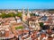 Bayonne aerial panoramic view, France