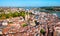 Bayonne aerial panoramic view, France
