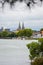 Bayonne Cathedral and the Adour River, France