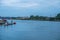 Bayonne. Historical city  in France with buildings in the Nive River