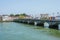 Bayonne. Historical city  in France with buildings in the Nive River
