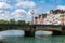 Bayonne, typical facades and bridge