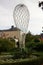 Bayreuth, Germany - October 13, 2023: The Balloon, a sculpture in the garden of Jean Paul museum