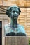 Bayreuth, Germany - October 13, 2023: Bust of King Ludwig II of Bavaria, a devoted patron of the composer Richard Wagner. Located