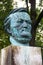 Bayreuth, Germany - October 13, 2023: Bust of Richard Wagner by Arno Breker near the Festival Theatre, built by Wagner and