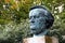 Bayreuth, Germany - October 13, 2023: Bust of Richard Wagner by Arno Breker near the Festival Theatre, built by Wagner and