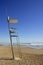 Baywatch high chair sand beach in Valencia