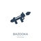 bazooka icon in trendy design style. bazooka icon isolated on white background. bazooka vector icon simple and modern flat symbol