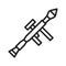 Bazooka icon vector image.